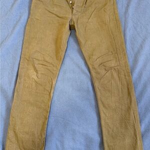 Gustin Men's Japan Olive Selvedge Denim